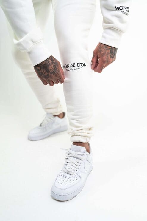 white joggers