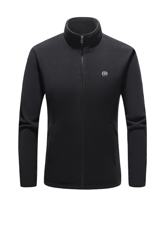 men's black fleeve heated jacket