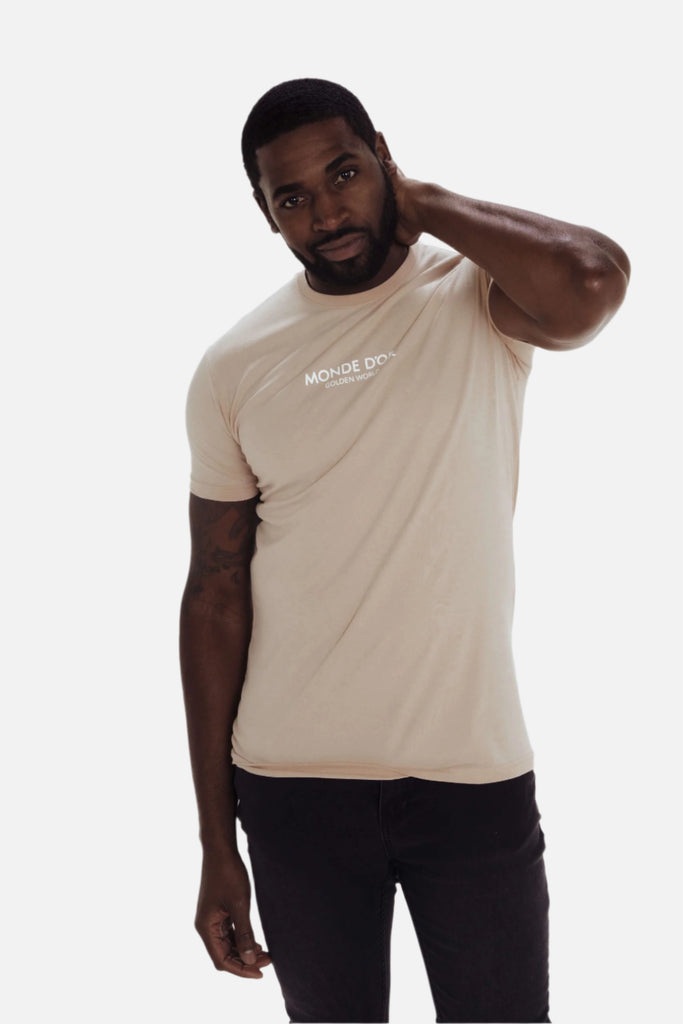 mens casual nude t-shirt