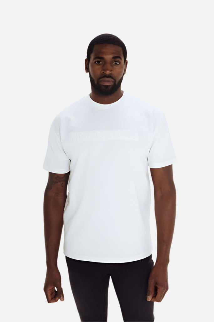 Embossed White T-Shirt 