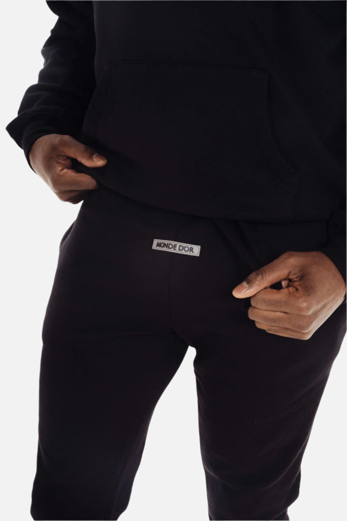 fitted black hoodie