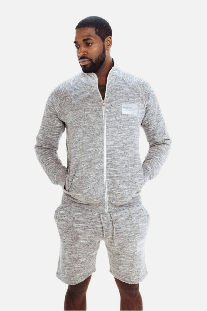 Mens Mock Shorts Grey