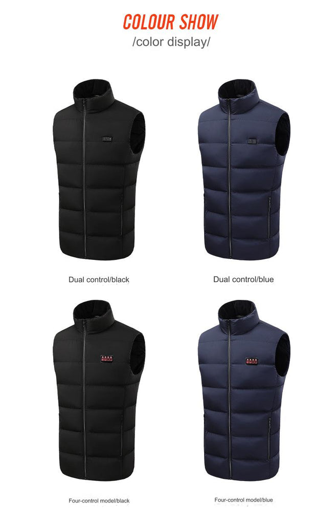 26 area heated vest colours