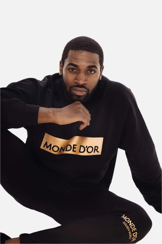 jumper black gold logo
