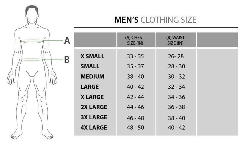 gold zipped hoodie and shorts size guide