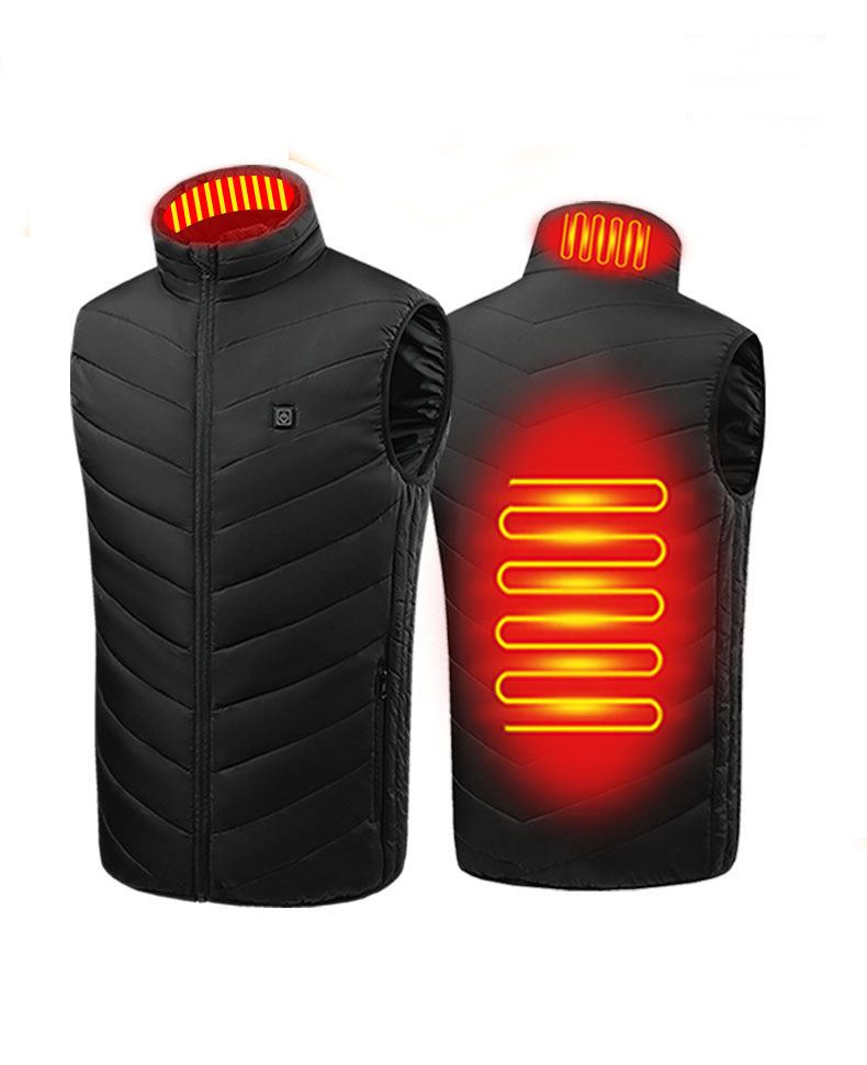 black heated vest