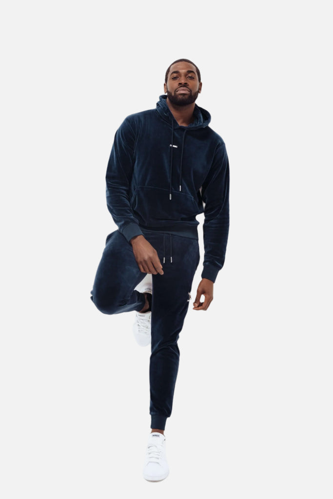 velour navy tracksuit